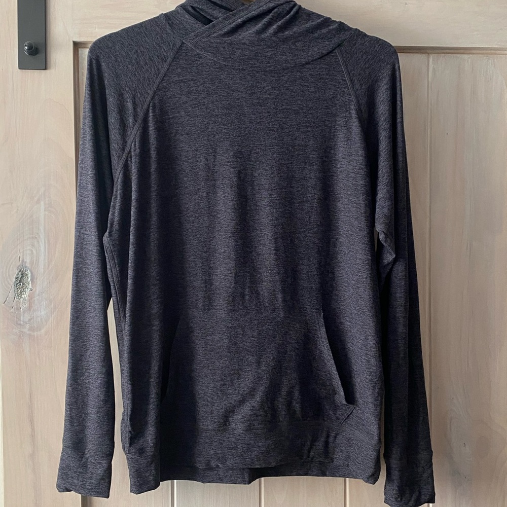 Beyond Yoga Gray Space Dyed Hoodie.